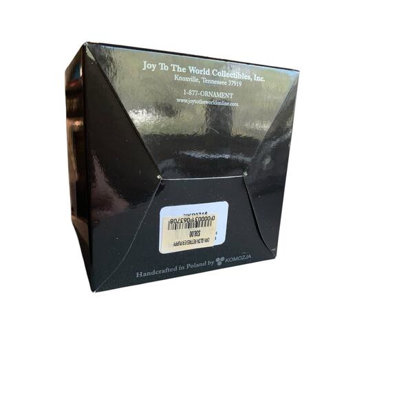 Joy To The World Golden Retriever Dog Puppy Handcrafted Christmas Ornament Box - Picture 9 of 9